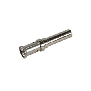 Henco Press Fit Adaptor To Copper Pipe Nickel Plated Brass 20x22mm