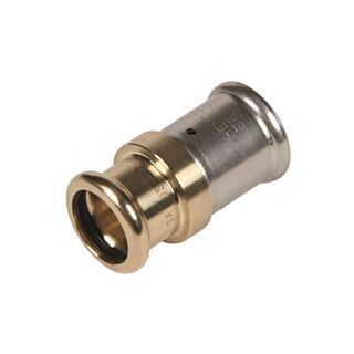 Henco Press Brass Fit Adaptor To Copper Press Brass 16x15mm
