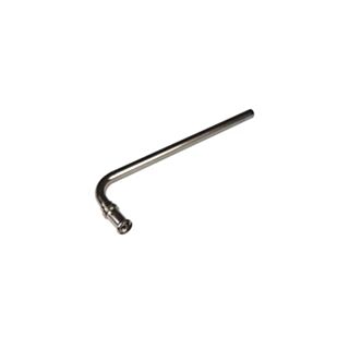 Henco Radiator Press Fit 90° Elbow Nickel Plated Brass 16x15x300mm