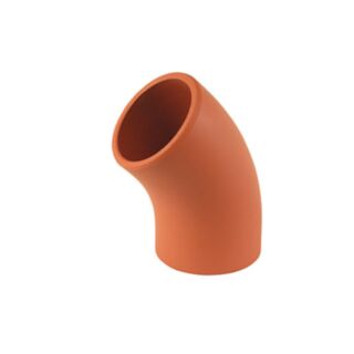 Hepworth SuperSleve 45° Bend Plain Ended 150mm