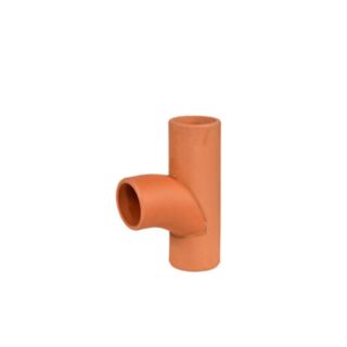 Hepworth SuperSleve HouseDrain 90° Curved Square Junction Plain Ended 100x100mm