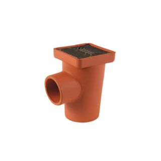 Hepworth SuperSleve HouseDrain Square Gully With Grid 100mm