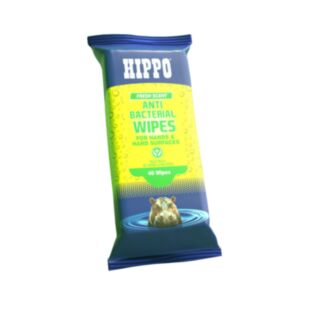 HIPPO Anti-Bacterial Wipes 40pk