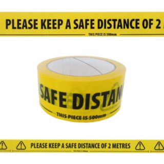 HIPPO Safe Distance Tape 48mm x 33mtr