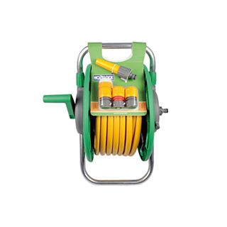 Hozelock 45mtr Capacity Assembled Hose Reel & Fittings With 25mtr Hose