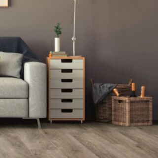 Plank LVT Luxury Rigid Core Vinyl Flooring Maine Grey AC4 6.5x182x1220mm 1.776m²