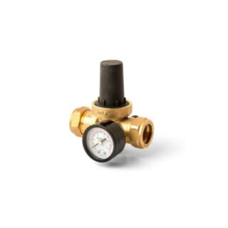 Inta Trade-Tec Pressure Reducing Valve With Gauge 15mm & 22mm