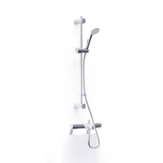 Inta Trade-Tec Thermostatic Bath Shower Mixer With Flexible Slide Rail Kit & Deck Mounting Legs
