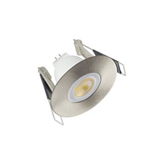 Integral LED Evofire Mini Fire Rated Downlight Fitting Satin Nickel IP65 45mm
