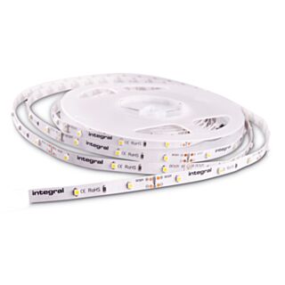 Integral LED Strip Light Warm White IP33 12V 8mm x 5mtr