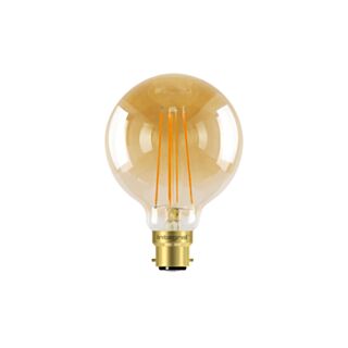 Integral LED Sunset Vintage G95 Bulb Bayonet Cap Dimmable Ultra Warm 380lm 5W