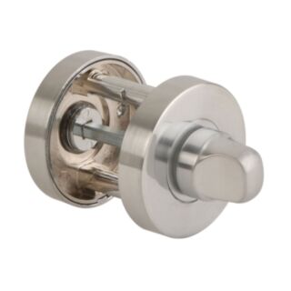 Jigtech Round Bathroom Turn & Release Satin Chrome