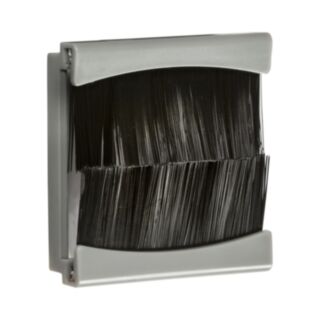 Knightsbridge Cable Managment Brush Module Grey 50x50mm