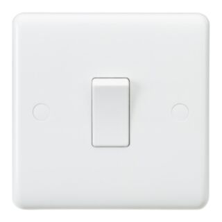 Knightsbridge Curved Edge Intermediate Switch 1 Gang 10AX