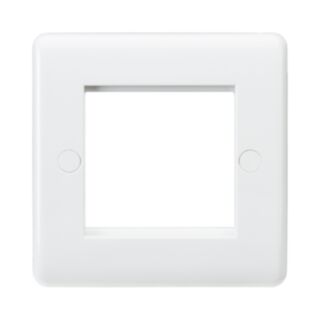 Knightsbridge Curved Edge Modular Faceplate 2 Gang