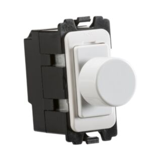 Knightsbridge Dimmer Module 1 Gang 2 Way 400W White