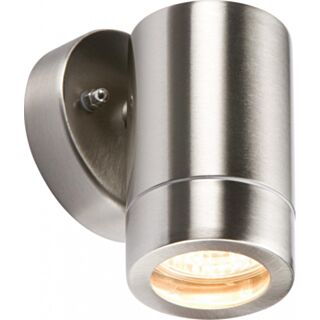 Knightsbridge GU10 Fixed Wall Light Fitting Stainless Steel IP65 35W