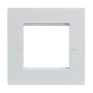 Knightsbridge Modular Faceplate 2 Gang White