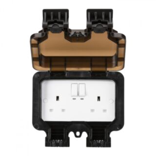 Knightsbridge Smart Outdoor Socket 2 Gang IP66 13Amp