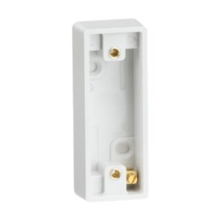 Knightsbridge Square Edge Architrave Pattress Box 1 Gang 16mm