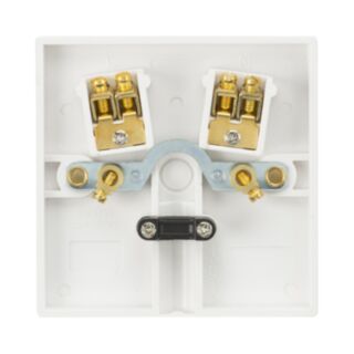 Knightsbridge Square Edge Flex Outlet Plate 20Amp White