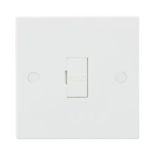 Knightsbridge Square Edge Fused Spur Unit 13Amp White