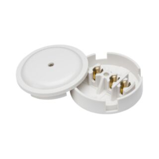 Knightsbridge Square Edge Junction Box 3 Terminal 30Amp 89mm White
