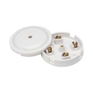 Knightsbridge Square Edge Junction Box 4 Terminal 20Amp 79mm White
