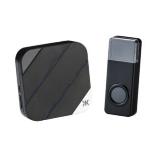 Knightsbridge Wireless Plug In Door Chime Black