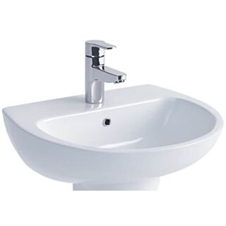 Lecico Atlas Basin White 1 Tap Hole 450mm