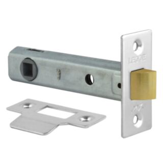 Legge Tubular Locking Latch Satin Nickel 95mm