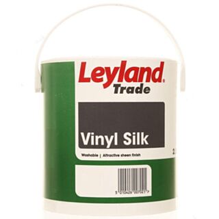Leyland Trade Vinyl Silk Paint Black 2.5ltr