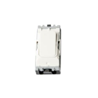 MK Grid Plus Switch Module Single Pole 1 Way 20Amp White