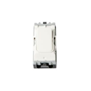 MK Grid Plus Switch Module Single Pole 2 Way 20Amp White