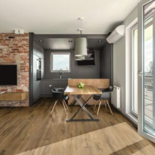 Plank LVT Luxury Rigid Core Vinyl Flooring Buttermilk Oak AC4 6.5x182x1220mm 1.776m²