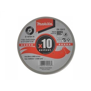 Makita Thin Cutting Disc In Can 115mm 10pk