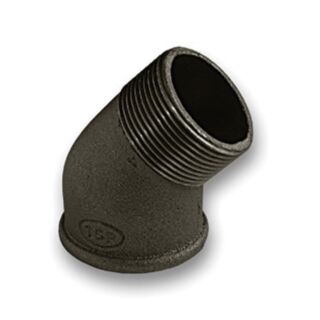 Malleable Black Iron 45° Elbow Male To Female 2