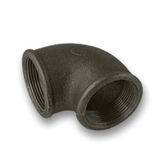 Malleable Black Iron 90° Elbow Female 2