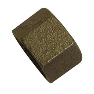 Malleable Black Iron Hexagon Cap ¼