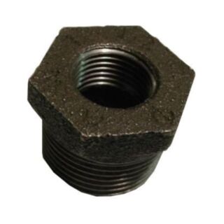 Malleable Black Iron Hexagonal Bush 1x¾