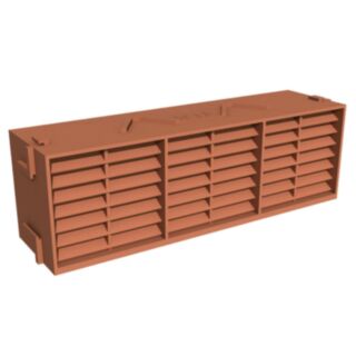 Manthorpe Air Brick PVC Terracotta 58x72x220mm