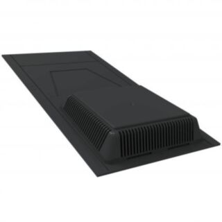 Manthorpe Hooded Slate Vent With Oval Spigot Black 300x600mm