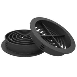 Manthorpe Soffit Vent Black 15.5x80mm