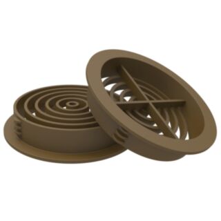 Manthorpe Soffit Vent Brown 15.5x80mm