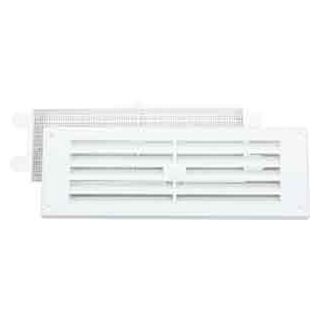 Map Louvre Flush Vent PVC White 229mmx76mm (9x3)