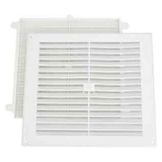 Map Louvre Flush Vent PVC White 229x229mm (9x9)