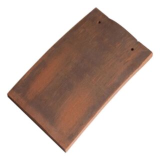 Marley Acme Clay Double Camber Eave Roof Tile Smooth Burnt Flame 248x265 mm