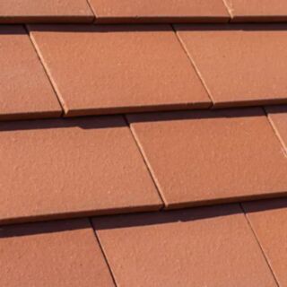 Marley Acme Clay Single Camber Plain Roof Tile Smooth Red 168x265mm 