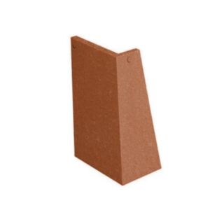 Marley Acme Clay Single Camber Roof Tile 90° External Angle Left Hand Smooth Red 165x265mm 