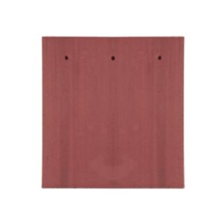 Marley Concrete Gable Roof Tile & Half Smooth Old English Dark Red 168x267mm